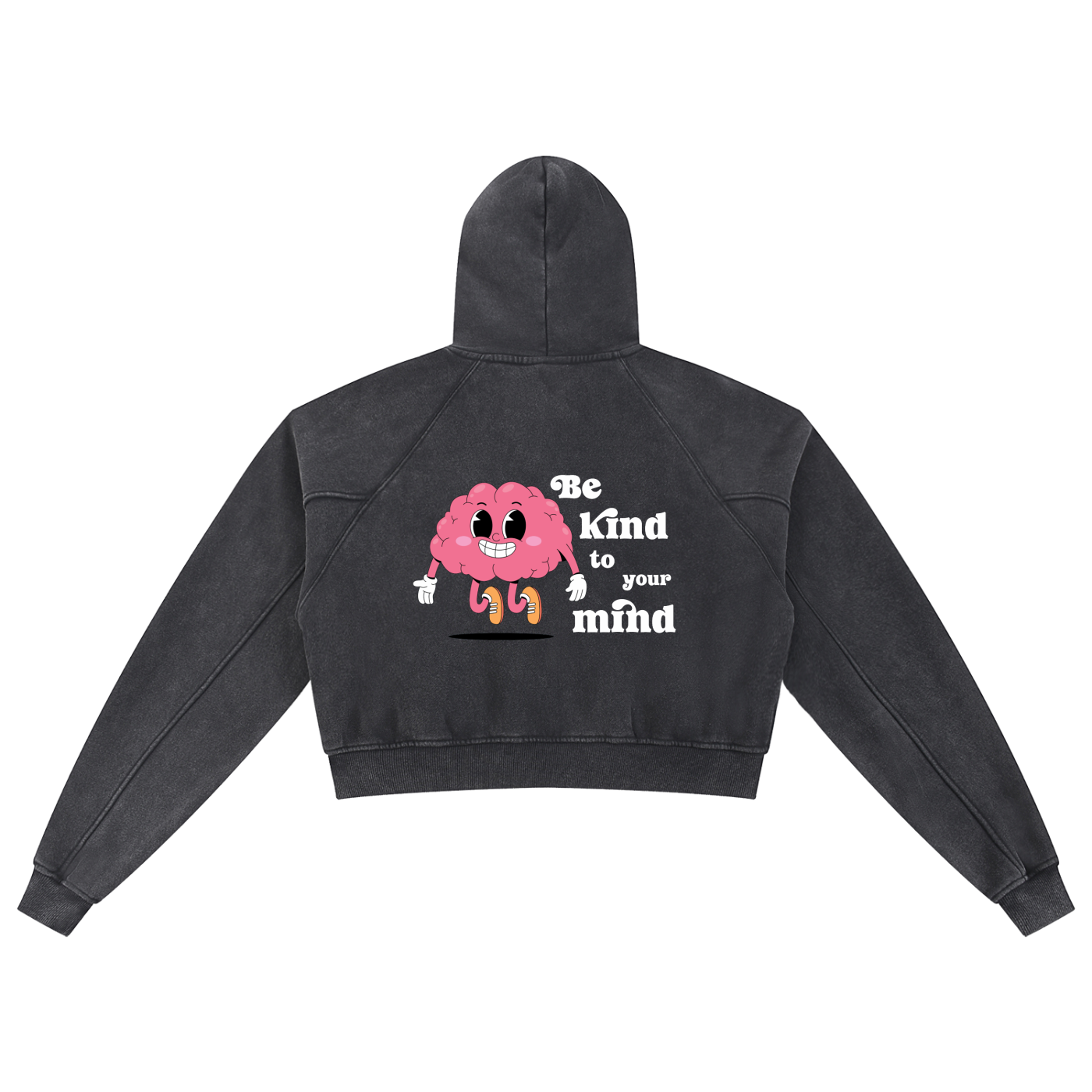 BE KIND TO YOUR MIND Cropped Hoodie