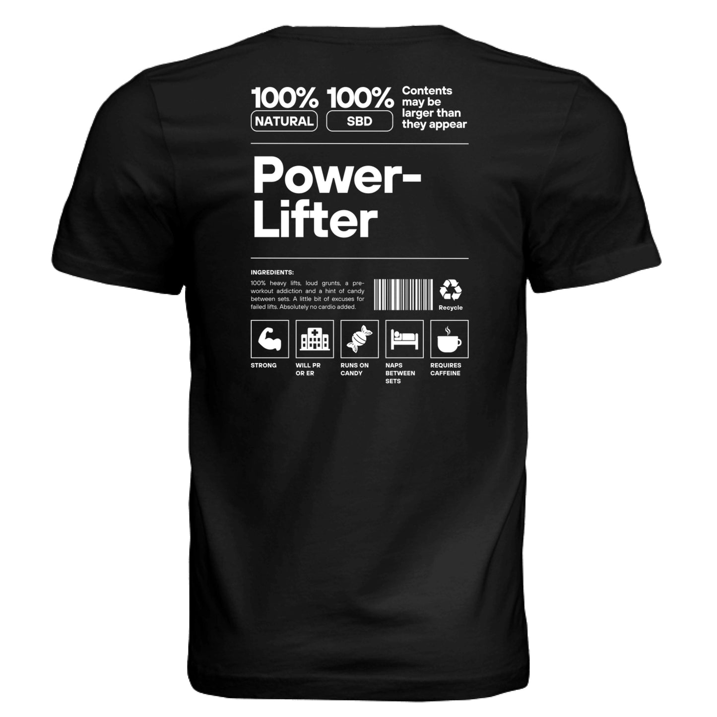 SLD BLK TRIBLEND - BACK