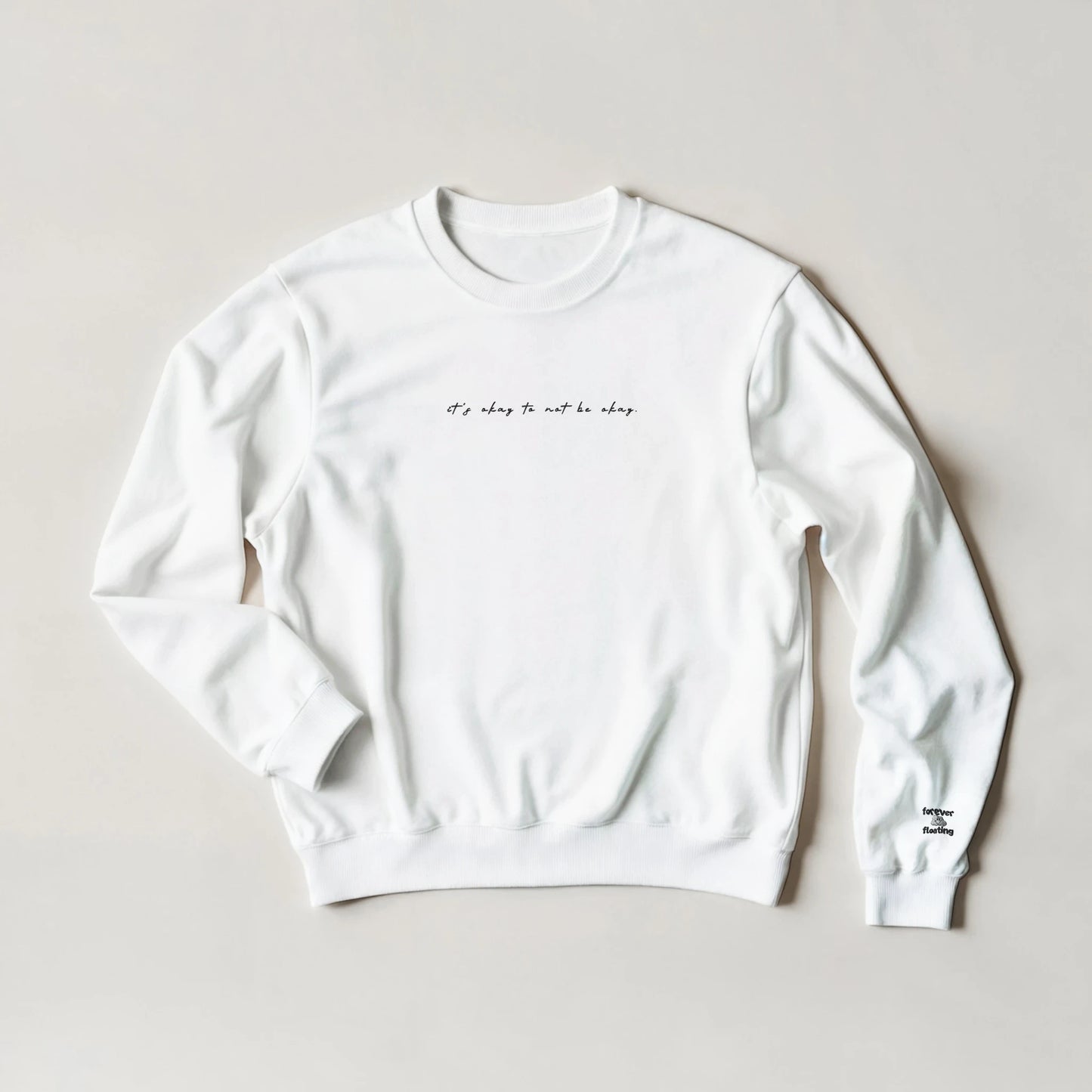 it's okay to not be okay | embroidered